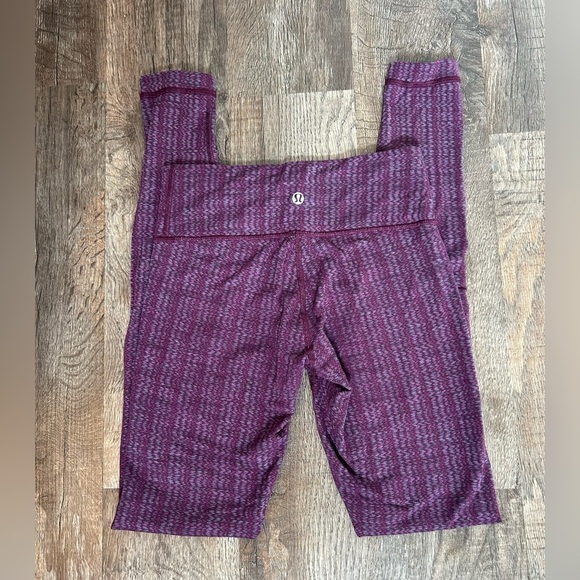 lululemon athletica Pants - Lululemon Wunder Under Ziggy Wee September Plum Full Length Legging